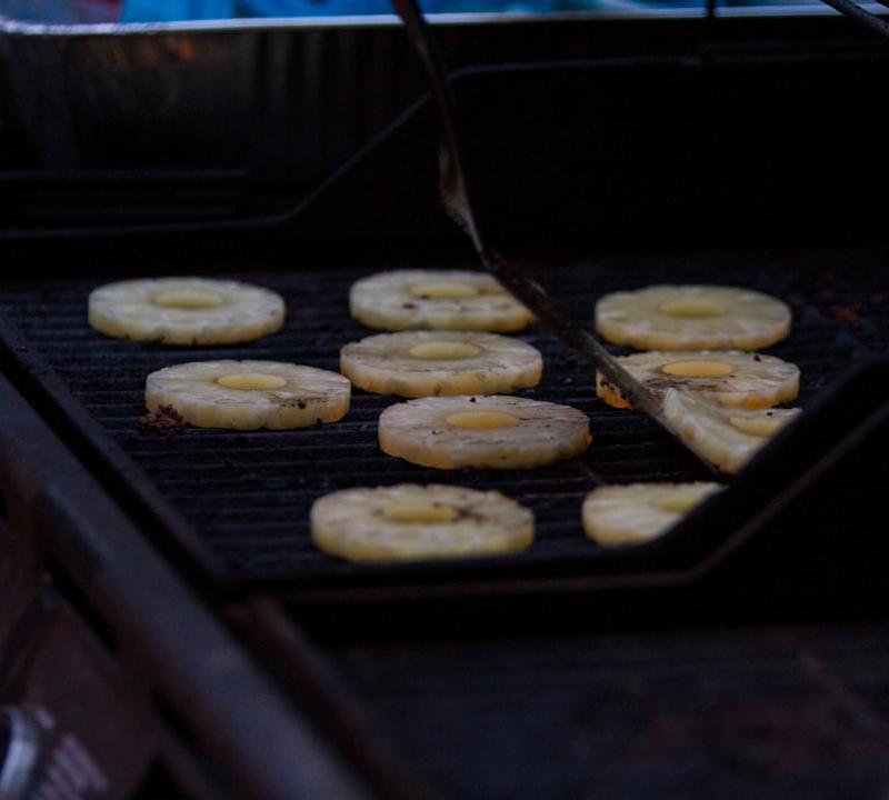 Caramelized Grilled Pineapple with Lime & Chili