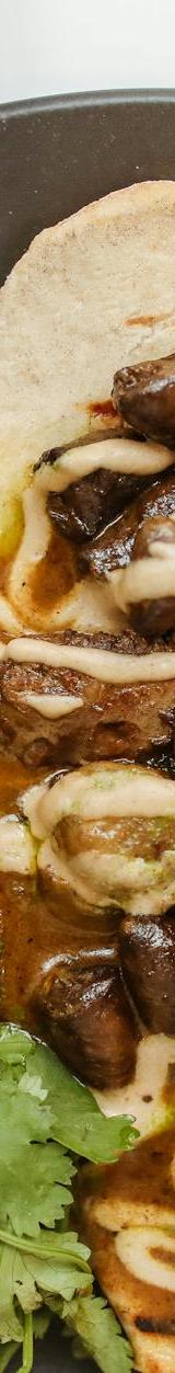 Caribbean Chicken Curry Roti