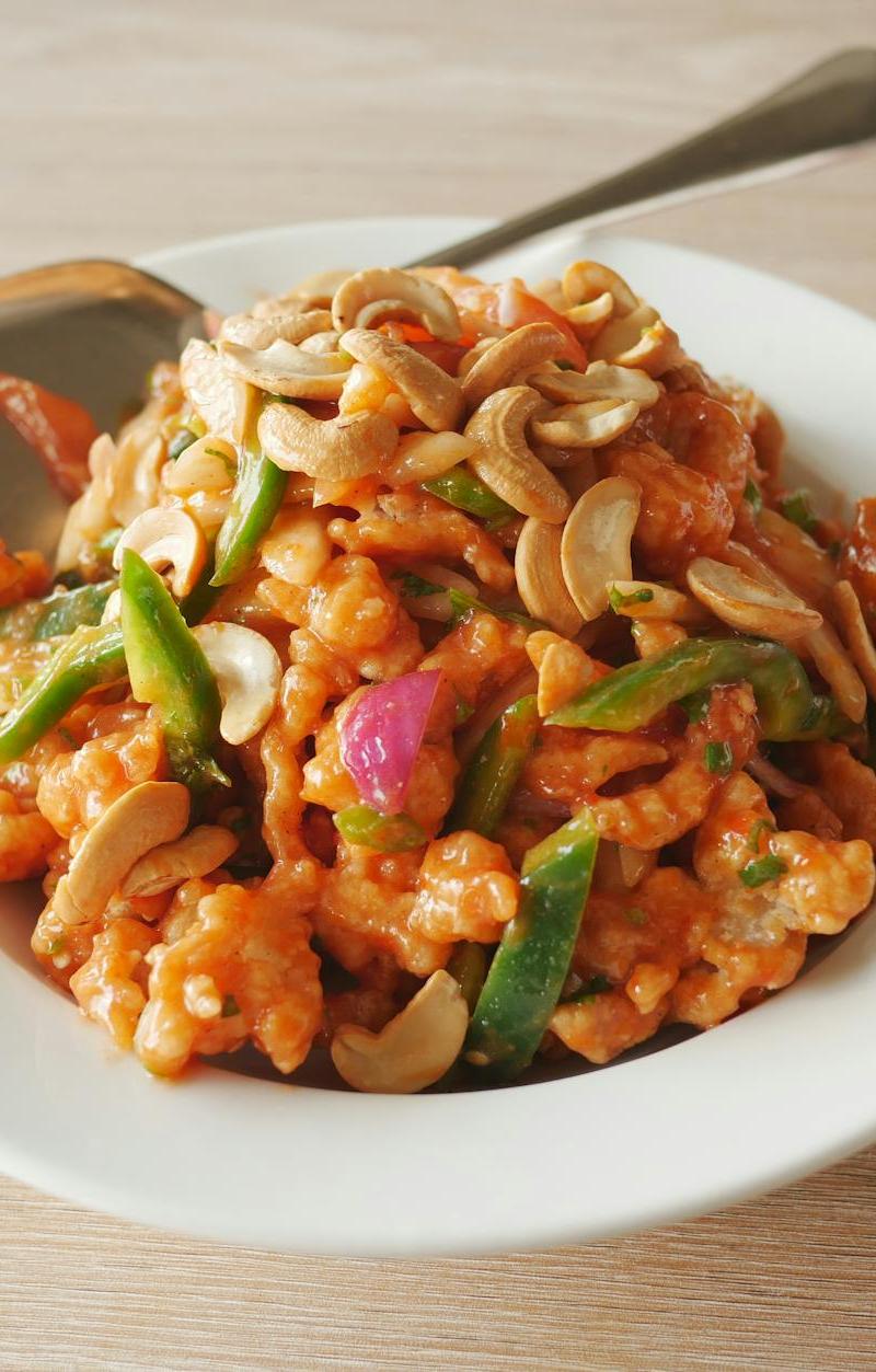 20-Min Cashew Chicken with Glossy Sauce