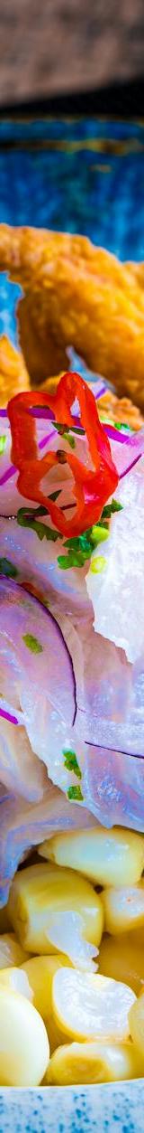 20-Min Ceviche with Crispy Squid & Corn