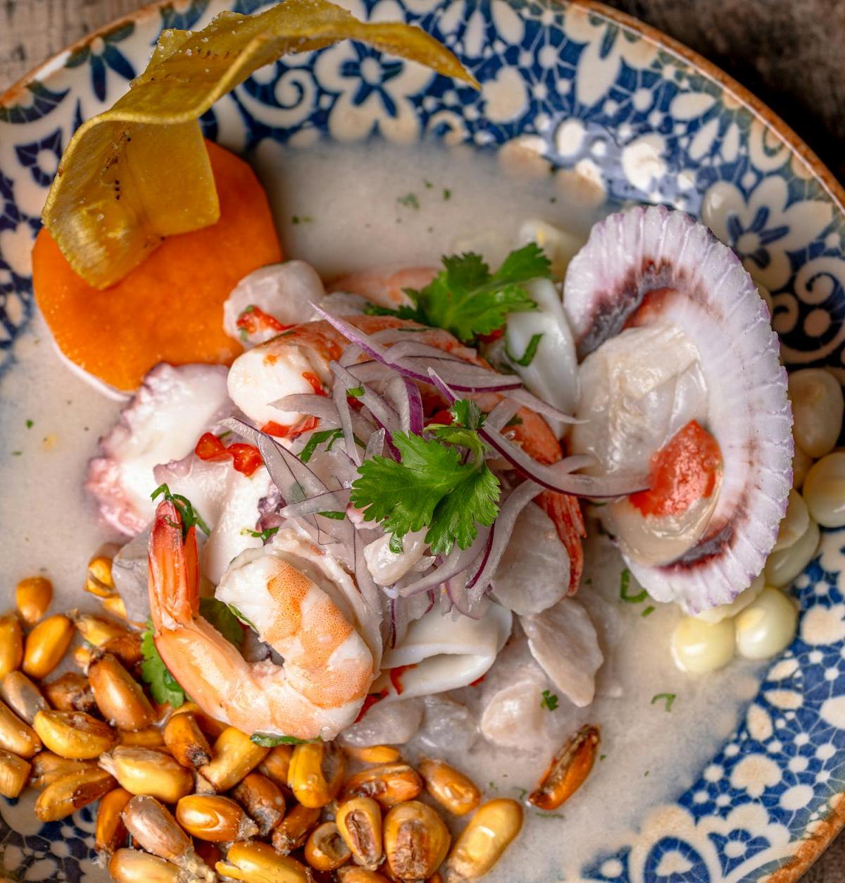 Ceviche Mixto with Crispy Sides