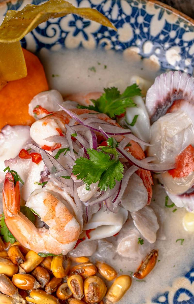 Ceviche Mixto with Crispy Sides