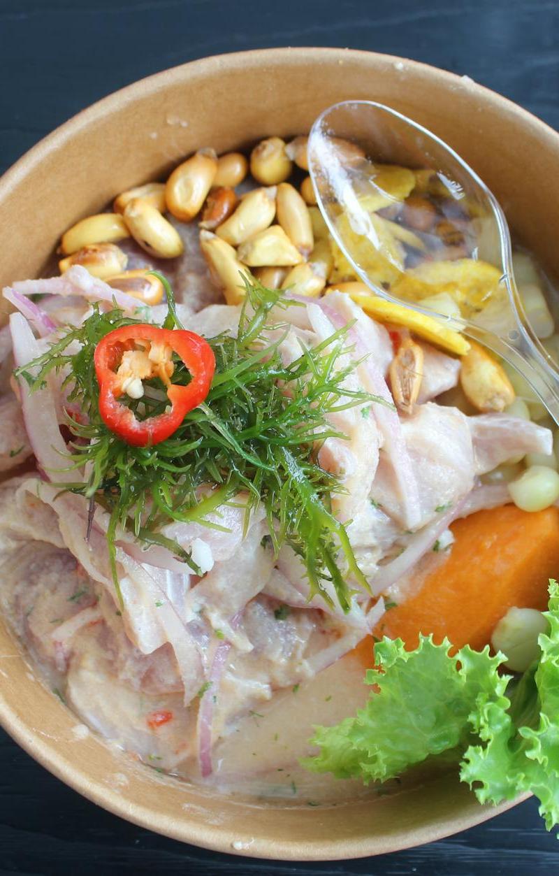 Ceviche Peruano with Cancha & Choclo