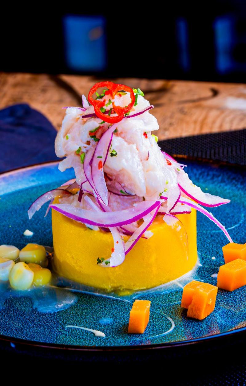 Ceviche Peruano with Causa & Choclo