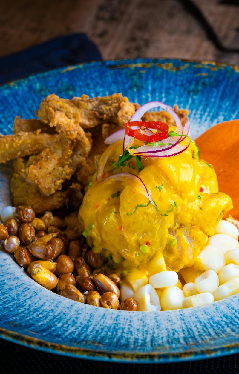 Ceviche Peruano with Crispy Calamari