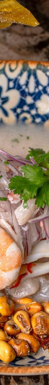 Ceviche Platter with Crispy Sides
