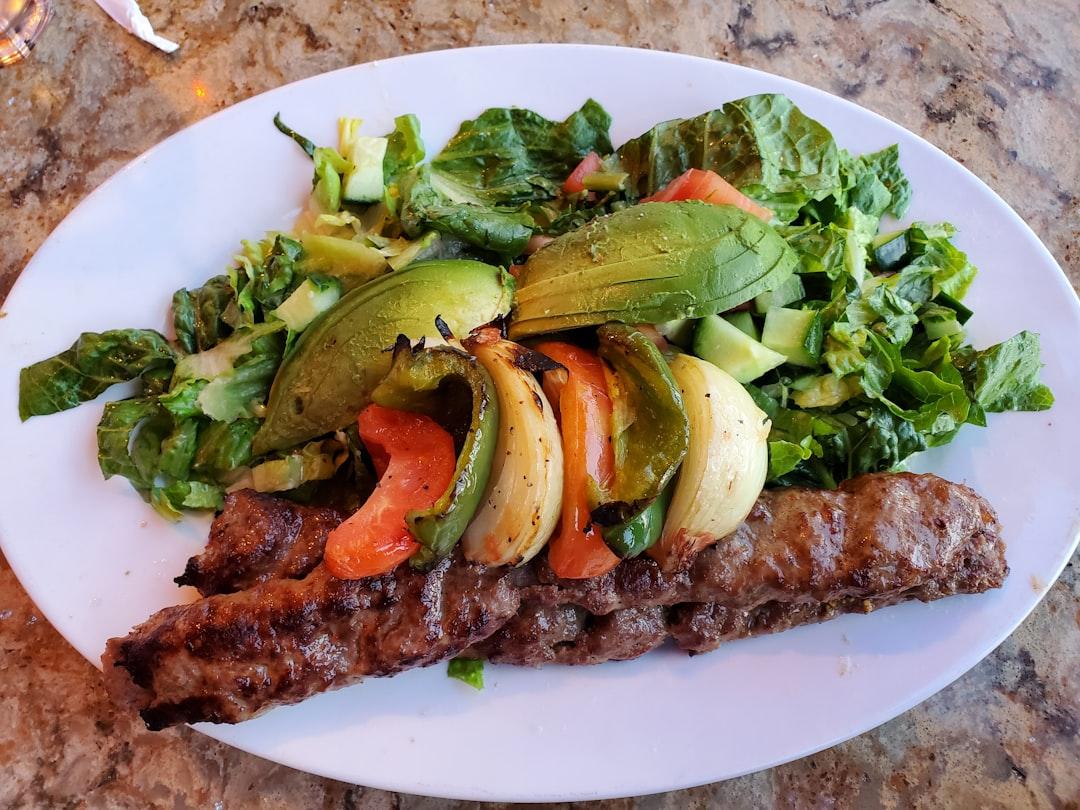Charred Beef Kebab Bowl with Tahini