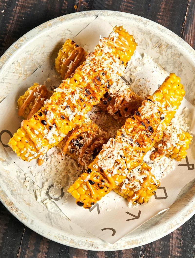 Charred Corn Ribs with Cotija & Lime