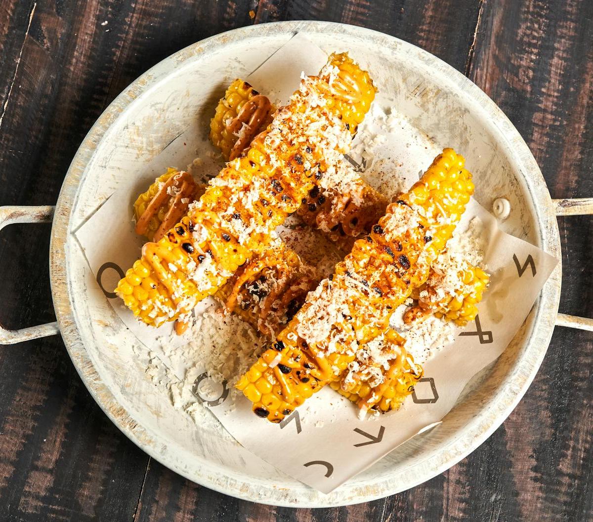 Charred Corn Ribs with Cotija & Lime