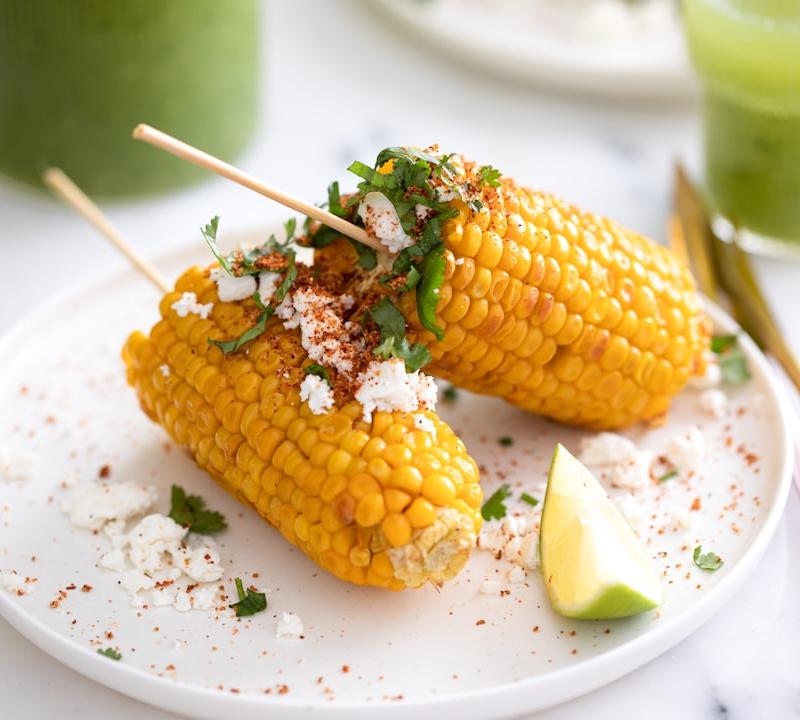 Charred Corn Ribs with Lime & Cotija
