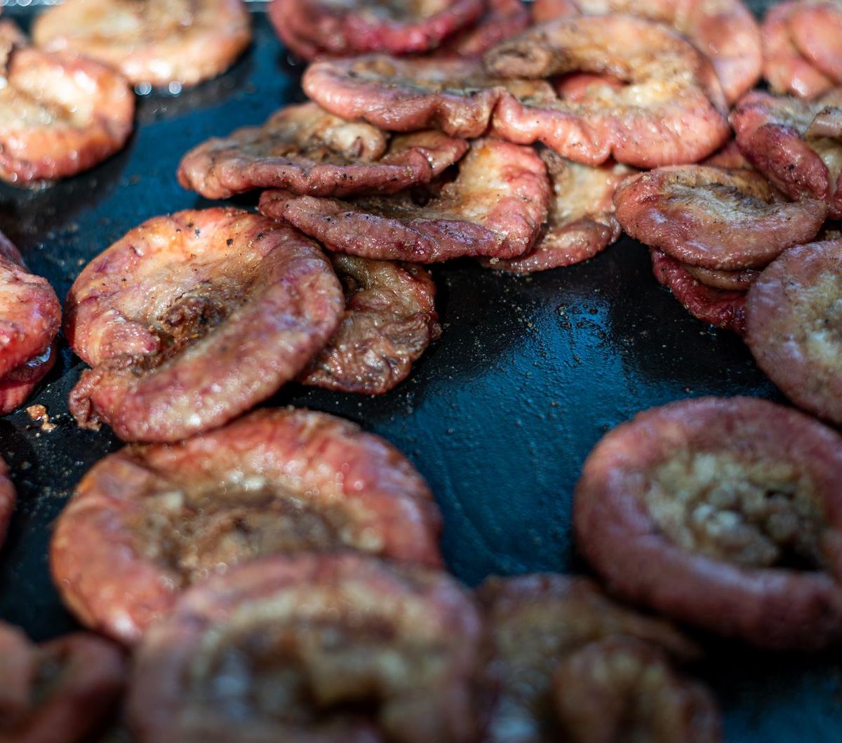 Charred Gopchang with Gochujang Glaze
