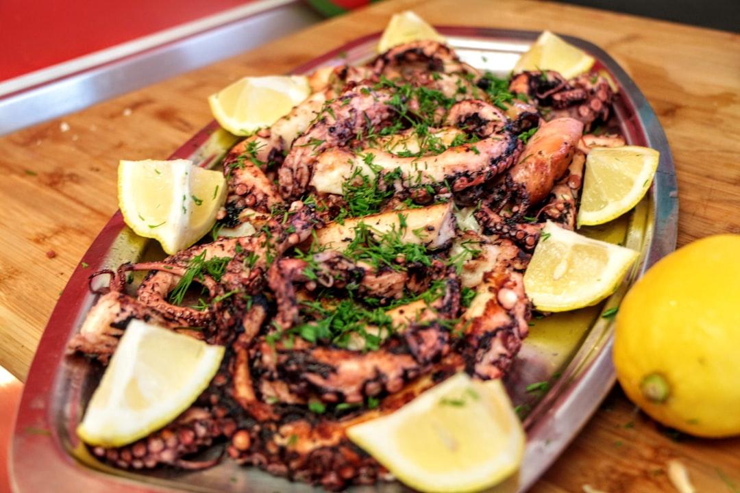 Charred Greek Grilled Octopus with Lemon