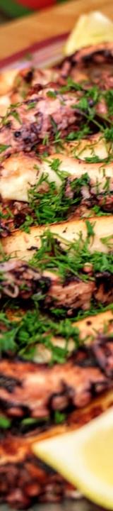 Charred Greek Grilled Octopus with Lemon