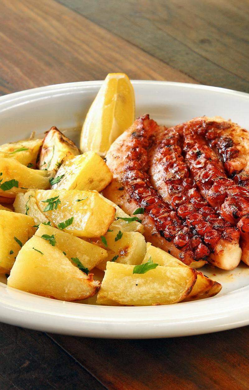 Charred Greek Octopus with Lemon & Potatoes