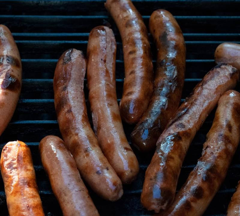 Charred Kielbasa Sheet Pan with Peppers & Onions