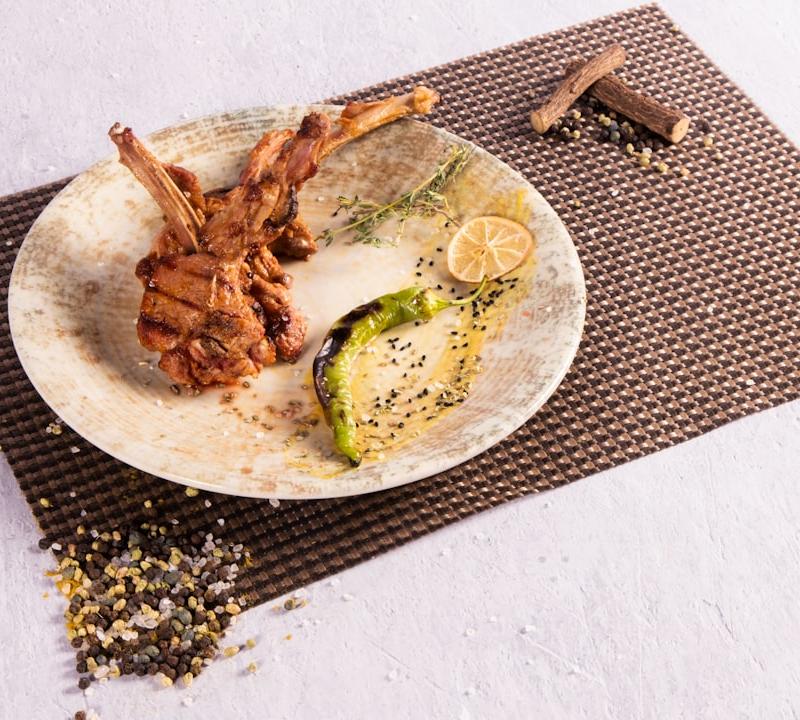 Charred Lamb Chops with Garlic & Lemon