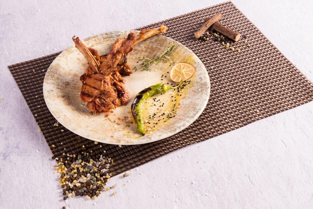 Charred Lamb Chops with Garlic & Lemon