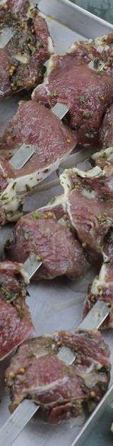 Charred Lamb Kebab with Garlic Oil