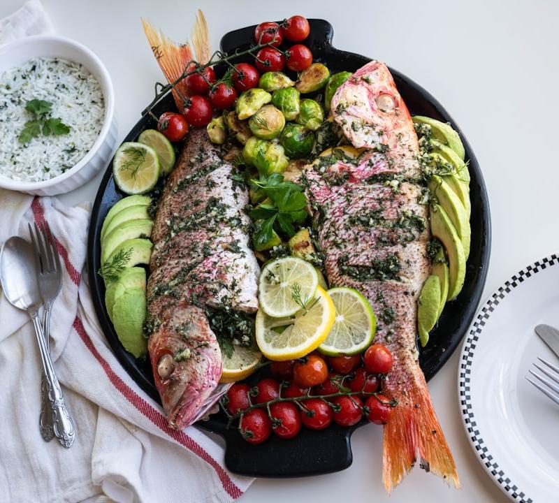 Charred Mediterranean Dorade with Citrus & Herbs