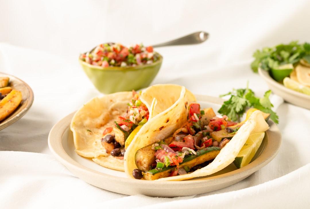 Charred Nopales Tacos with Lime Crema