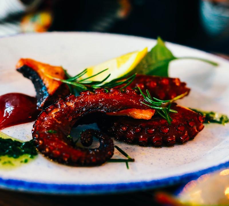 Charred Octopus with Chimichurri & Lemon