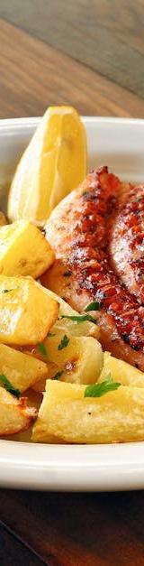 Charred Octopus with Roasted Potatoes & Lemon