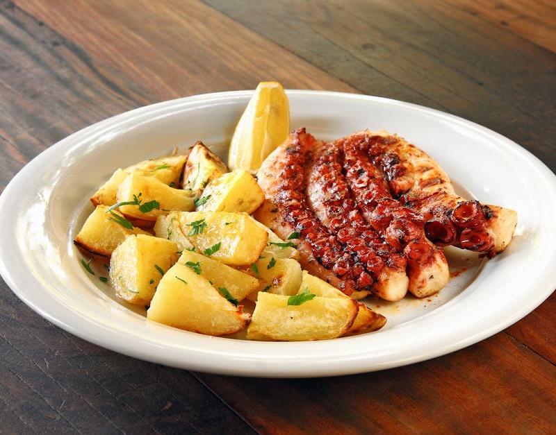 Charred Octopus with Roasted Potatoes & Lemon