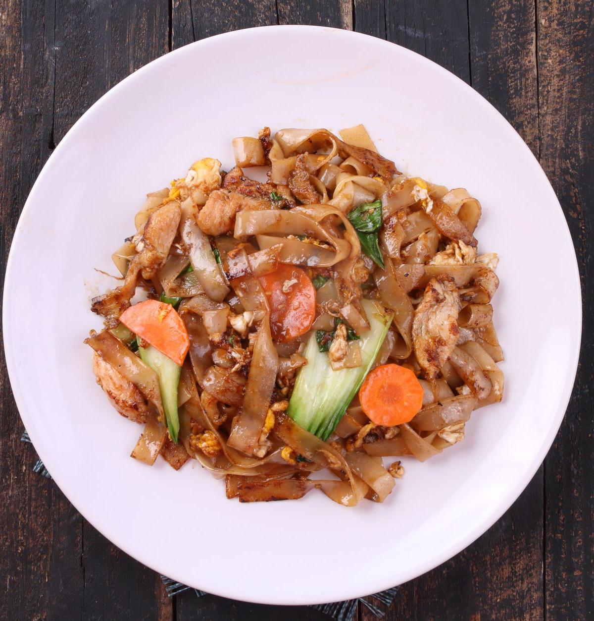 Charred Pad See Ew Pork & Noodles