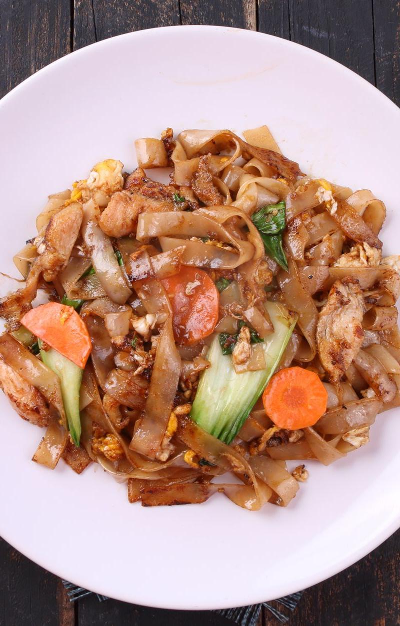 Charred Pad See Ew Pork & Noodles