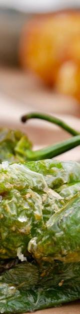 Charred Padron Peppers with Fleur de Sel