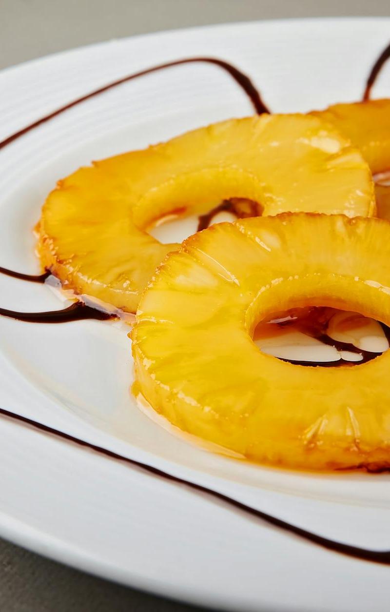 Charred Pineapple with Hot Honey