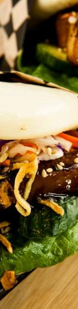Charred Sesame Pork Pepper Buns