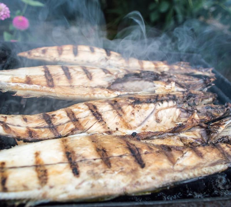 Charred Snoek with Lemon & Chili