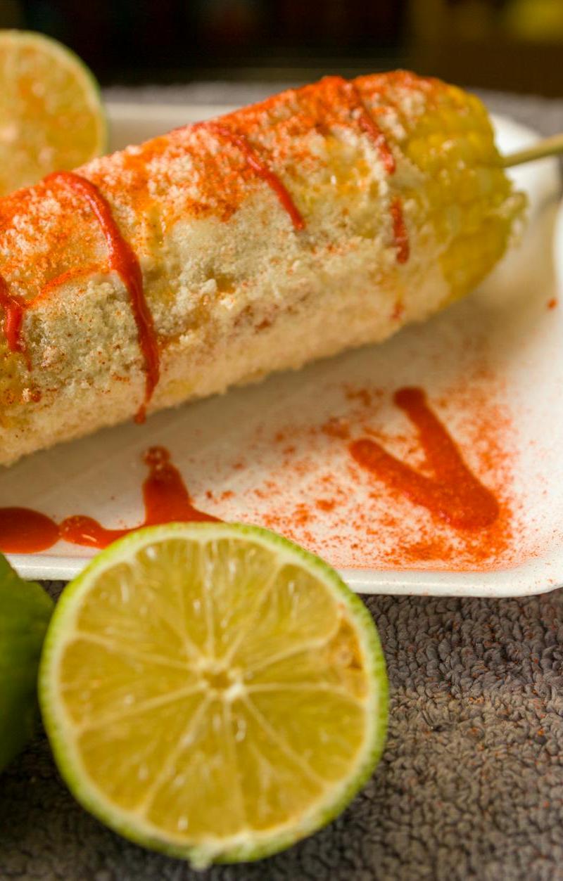 Charred Street Corn with Chili Lime