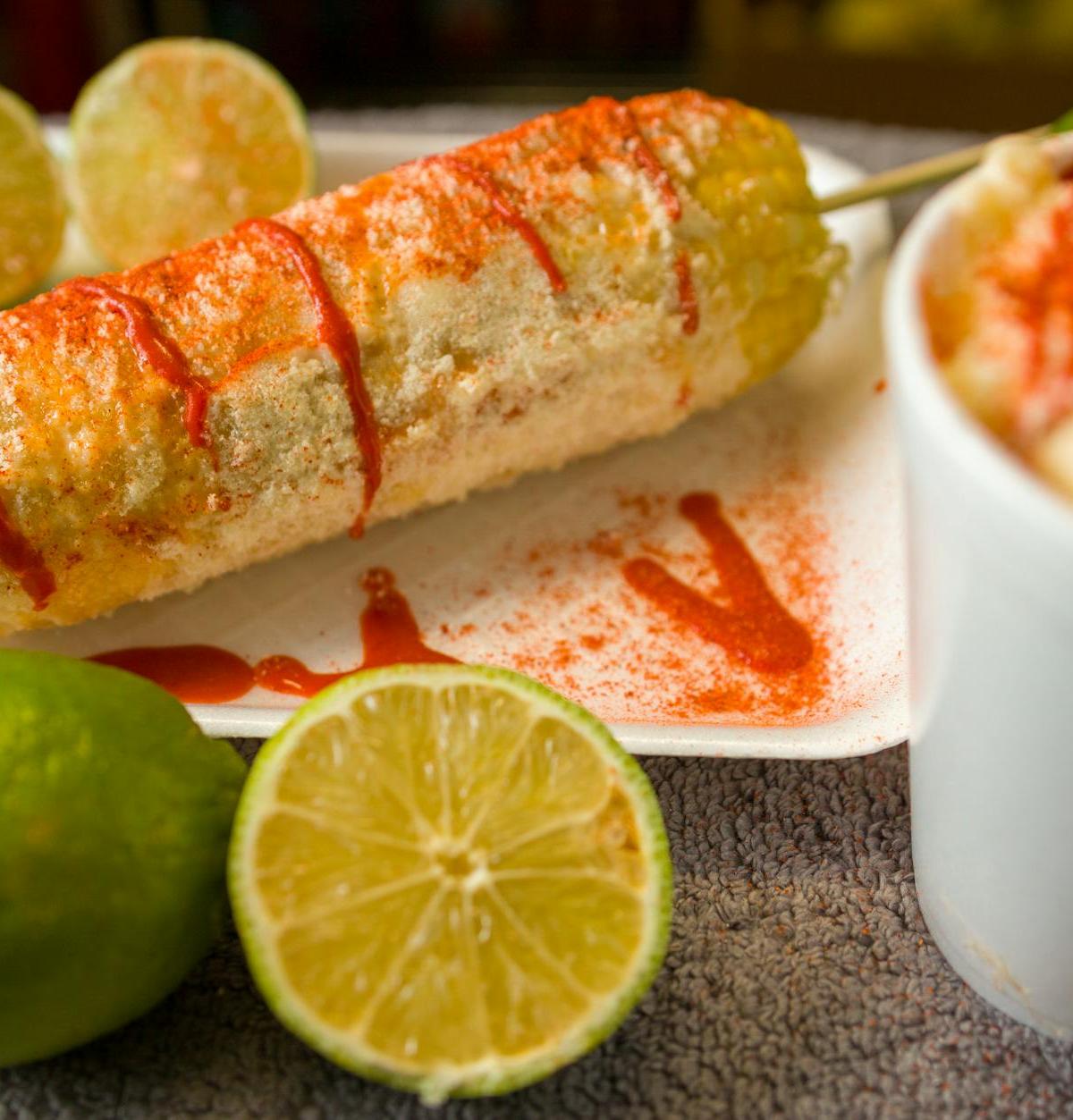 Charred Street Corn with Chili Lime