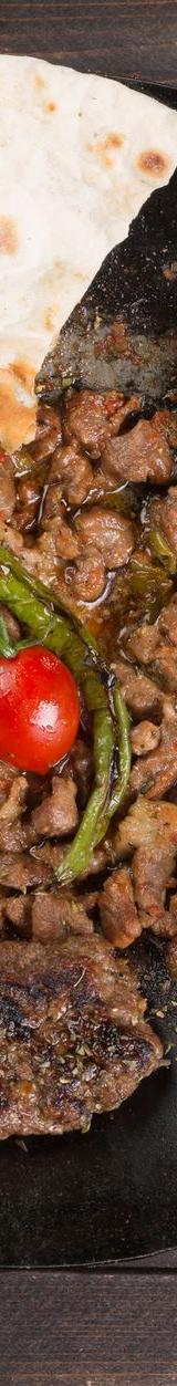Charred Syrian Lamb Kebab with Grilled Veg