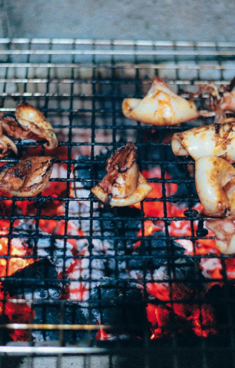 Charred Thai Squid with Garlic & Lime