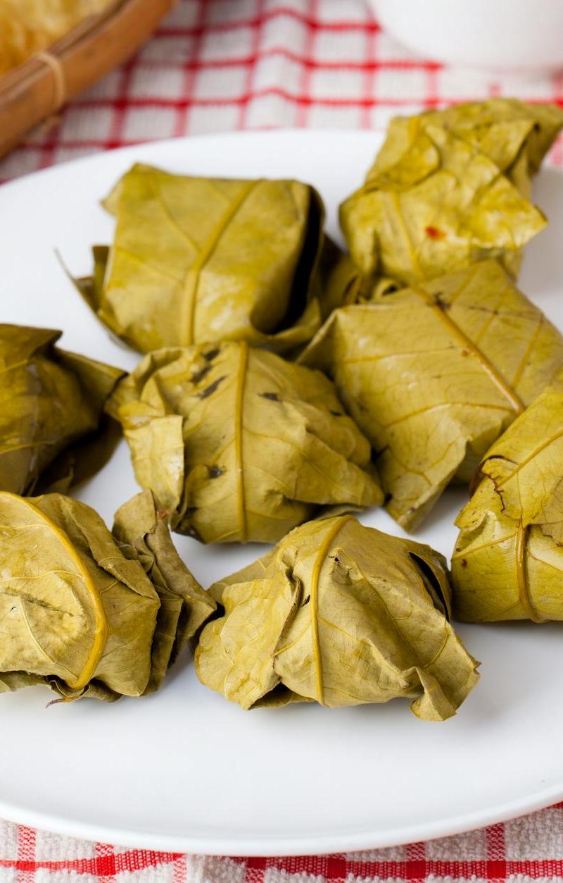 Chaya Tamale with Crispy Fried Dough