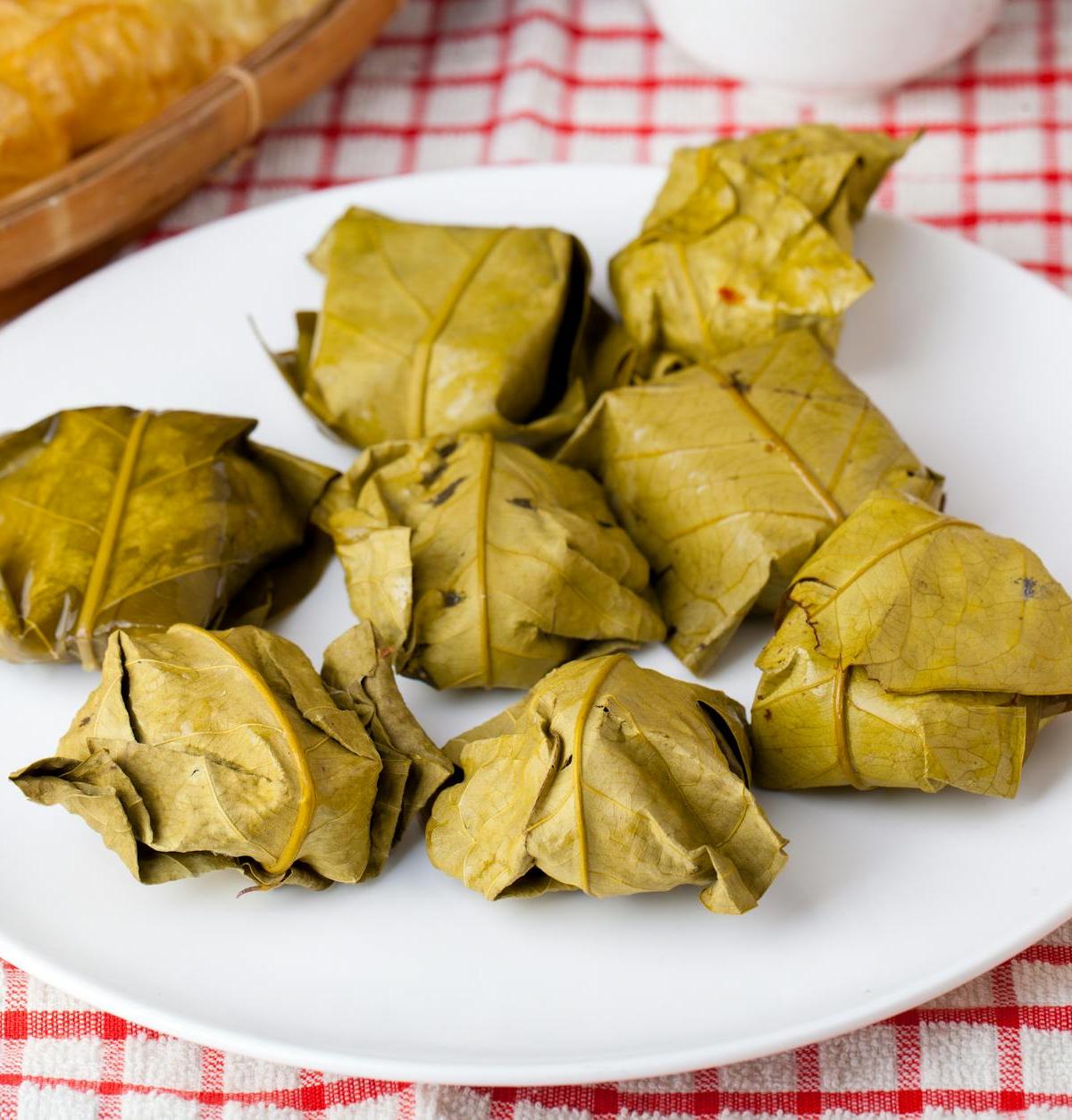 Chaya Tamale with Crispy Fried Dough