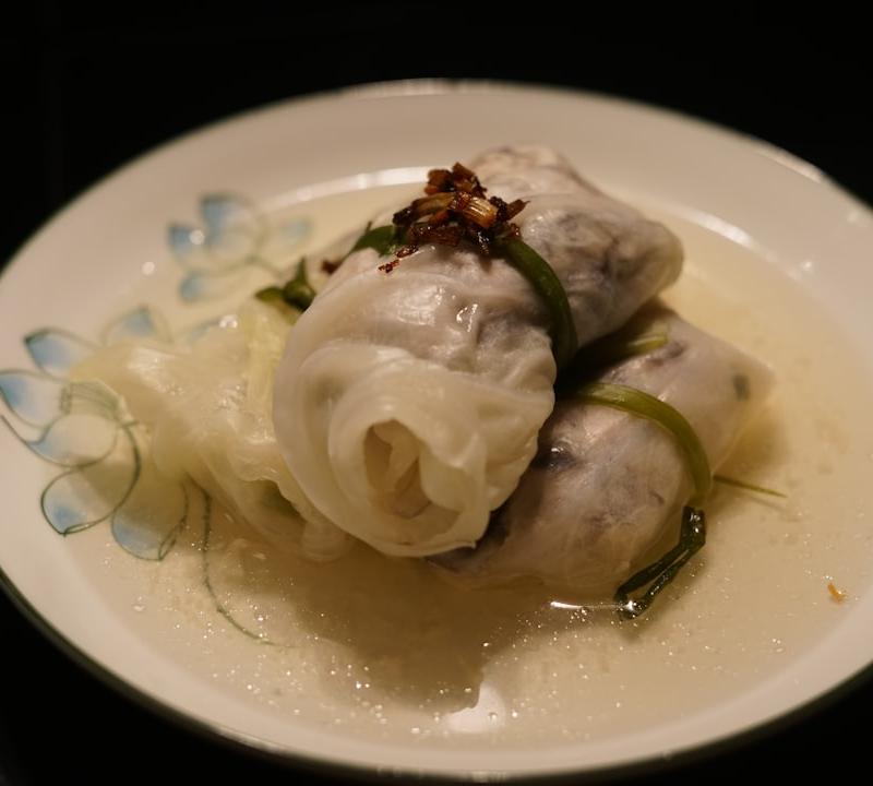 Chee Cheong Fun with Shrimp & Pork