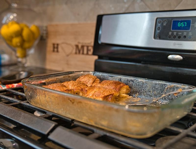 20-Min Cheesy Chicken Enchilada Bake