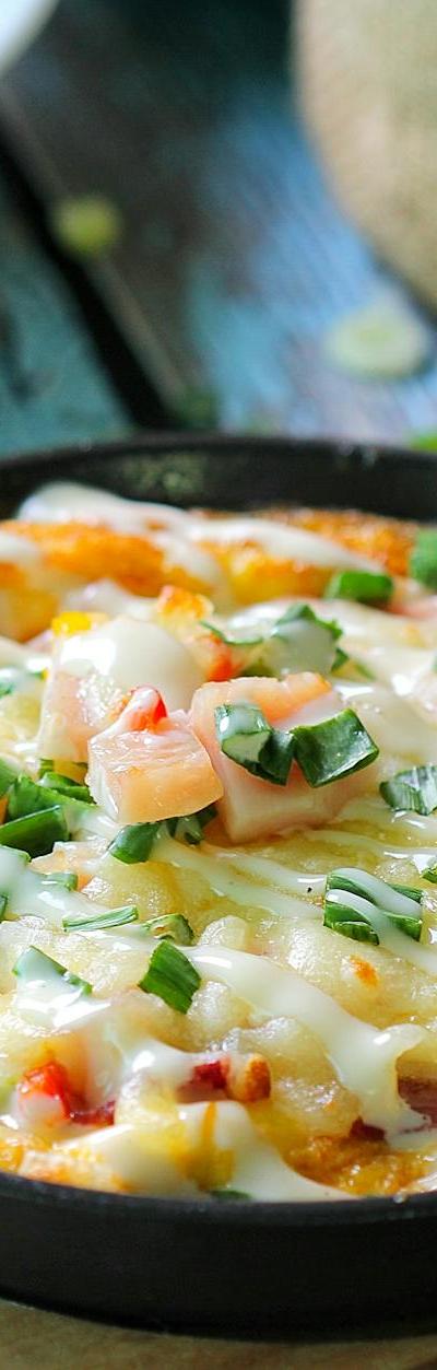 15-Min Cheesy Veggie Frittata