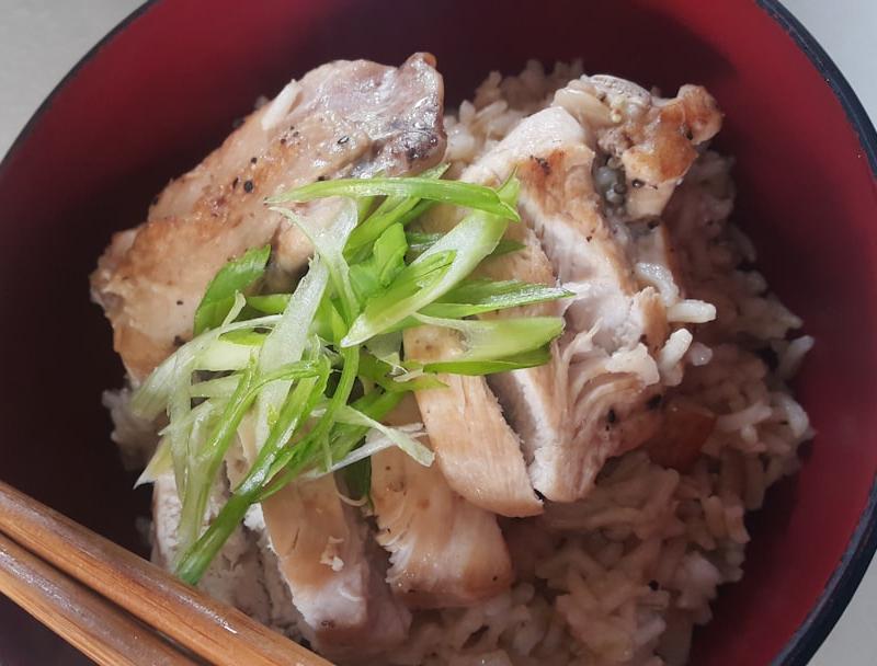 Silky Chicken Congee with Ginger & Scallions