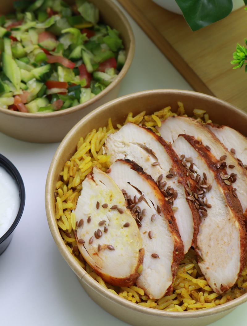 25-Min Chicken Kabsa with Garlic Sauce