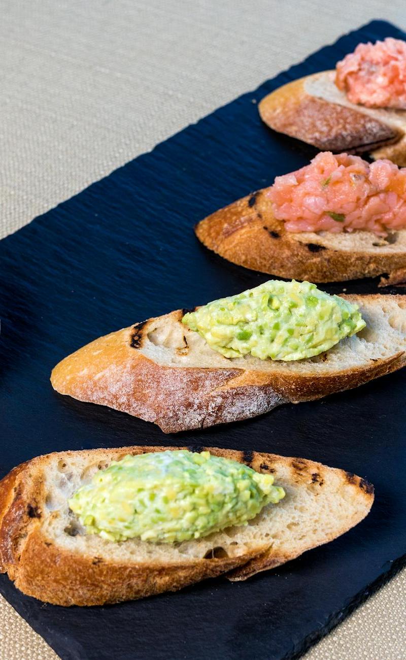 Chicken Liver Crostini with Sweet Chili