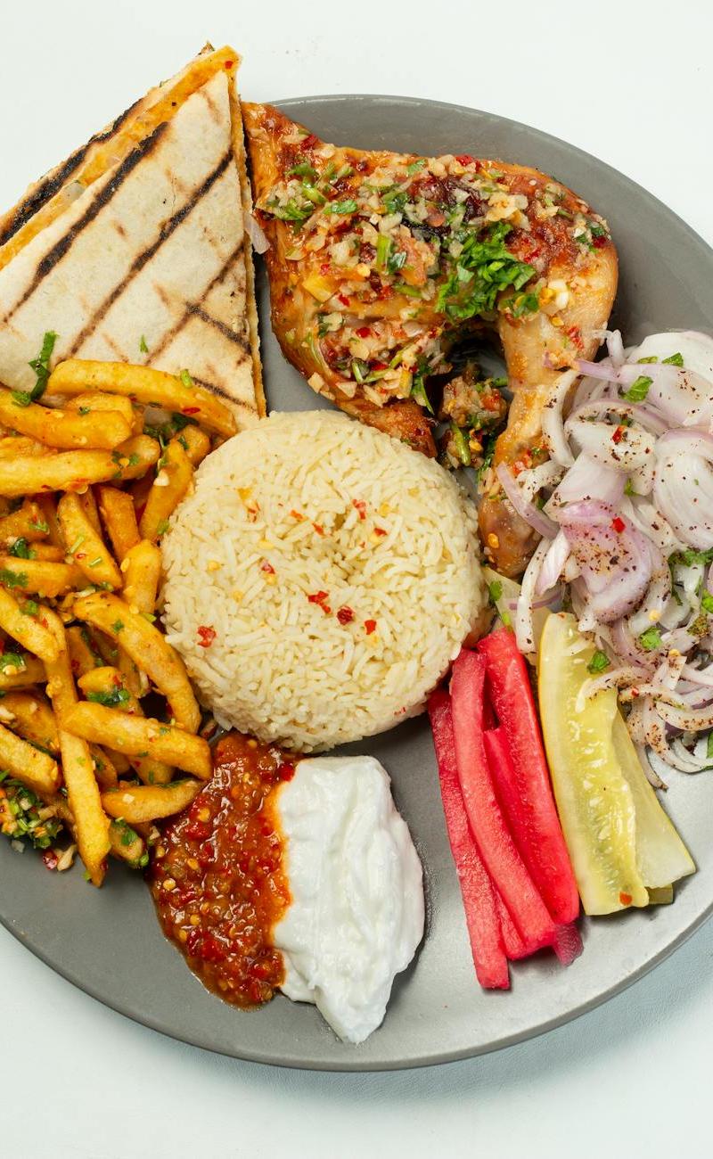 25-Min Chicken Mandi with Crispy Rice & Sides