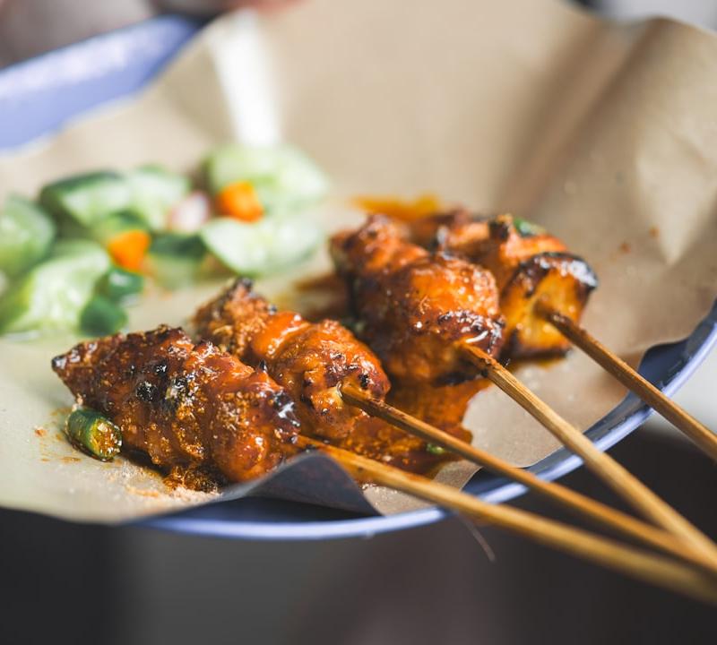 15-Min Chicken Satay with Peanut Sauce