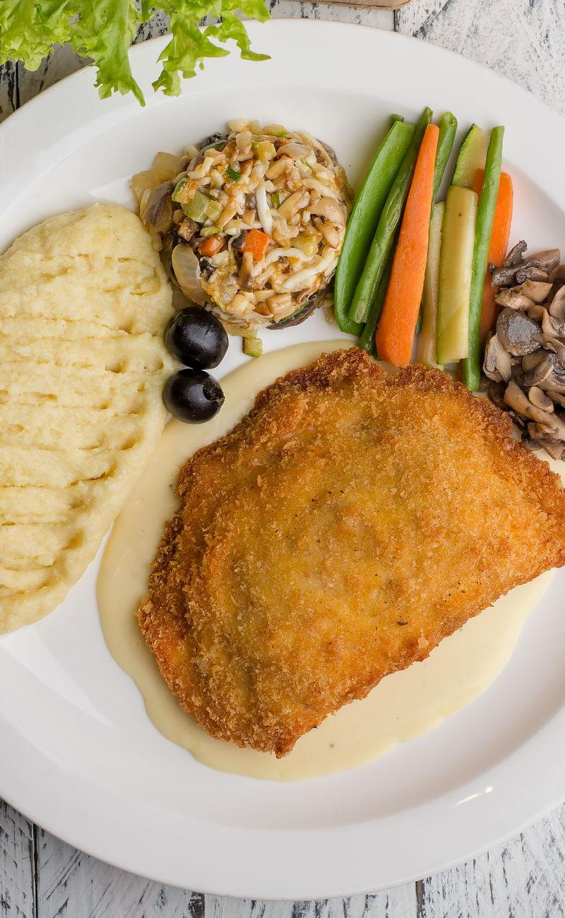 Chicken Schnitzel with Mushroom Gravy