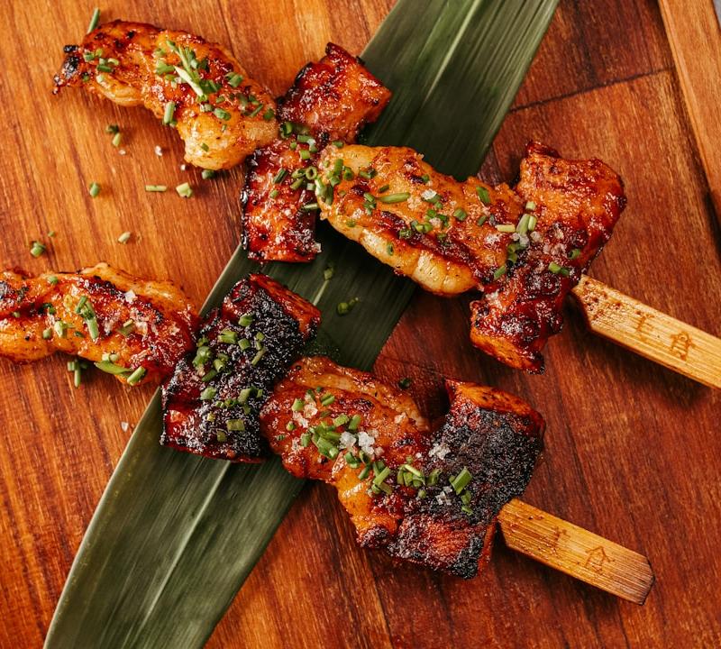 Chicken Yakitori with Scallions