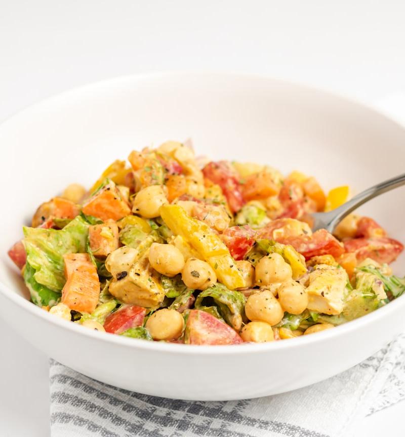Chickpea Salad with Lemon Dressing